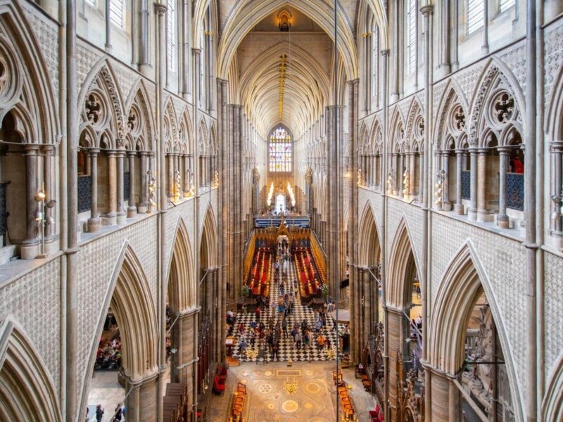 The nave of Westminster Abbey