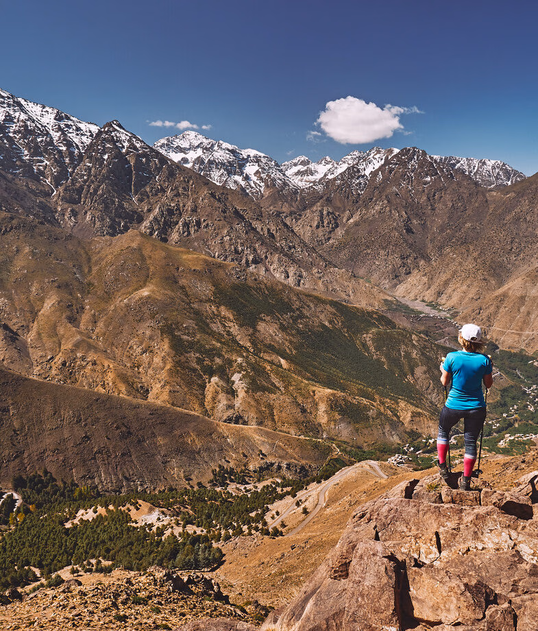 The sweeping views of the Atlas Mountains above Imlil in Morocco and the stone paths of the Colombia's ancient Camino Real between Barichara and Guane.