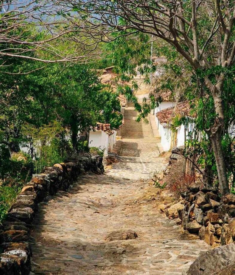 The sweeping views of the Atlas Mountains above Imlil in Morocco and the stone paths of the Colombia's ancient Camino Real between Barichara and Guane.