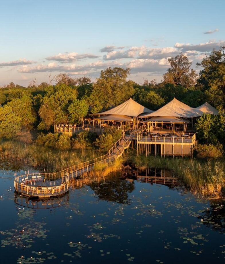 Enjoy cosy campfires and peaceful surroundings at Zarafa and Wilderness DumaTau Camp