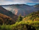A view of the Serra da Estrela mountains in Portugal during autumn.