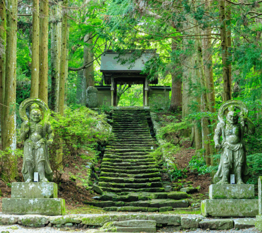 Futagoji temple oita prefecture japan.