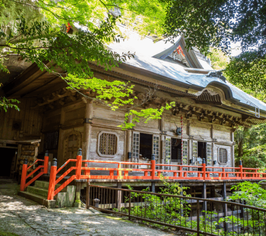 The futago-ji temple in Kunisaki Peninsula, Japan.