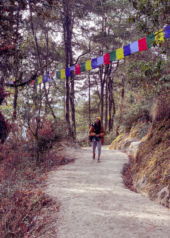 On the hike to the infamous Tiger's Nest temple