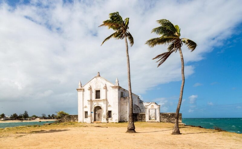 Church and fortress of San Antonio on Mozambique island,