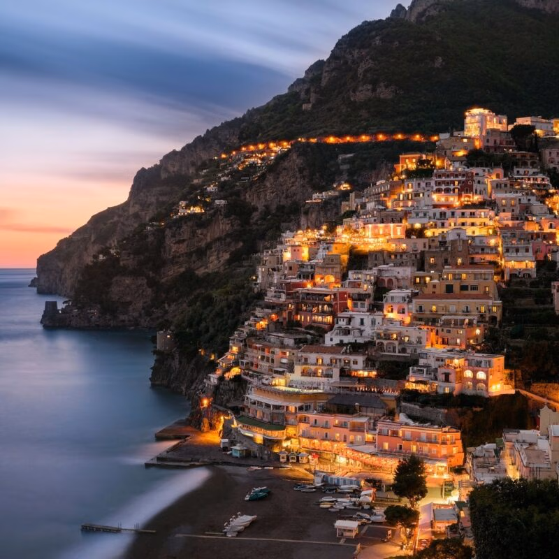 Amalfi Coast at night