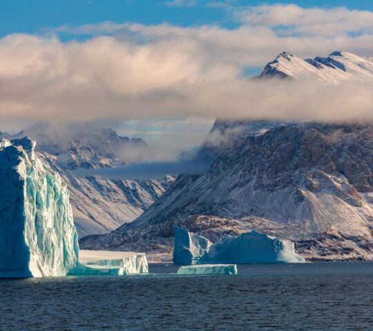 An iceberg in the Northwest fjord in Greenland