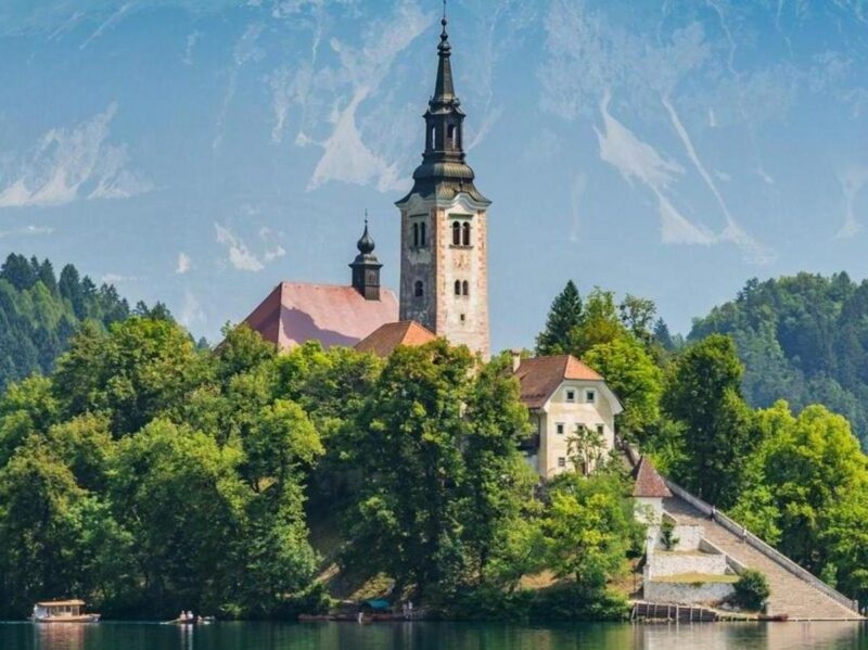 Beautiful Lake Bled in Slovenia