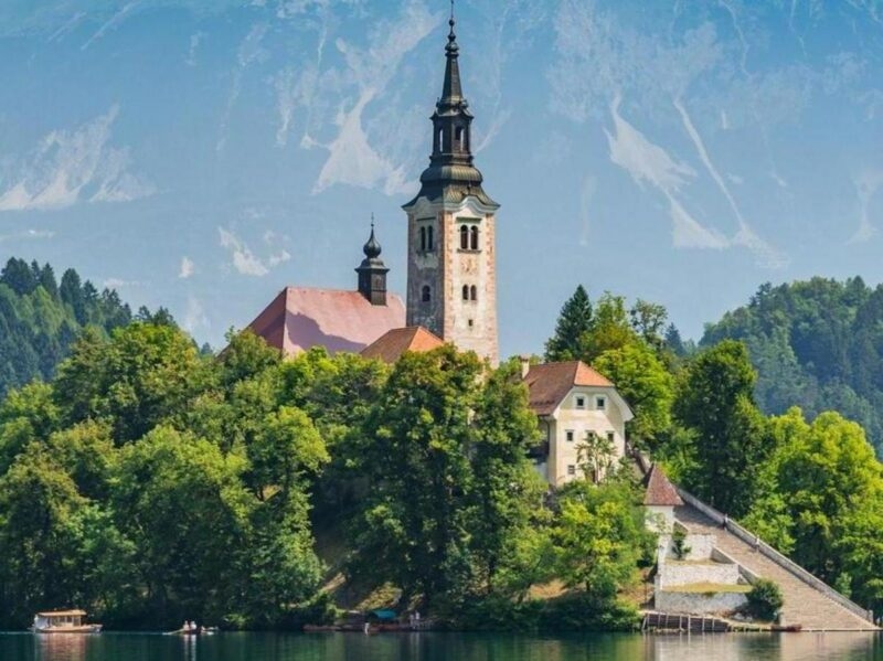 Beautiful Lake Bled in Slovenia