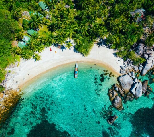 Thailand secluded beach for relaxation