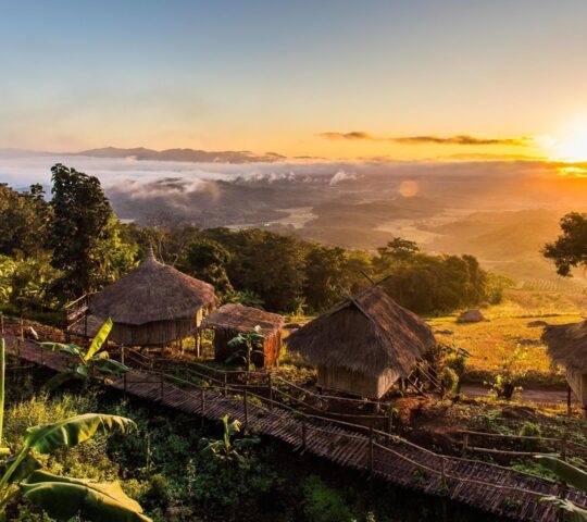 view point at Ban Doi Sa-ngo Chiangsaen Chiangrai Thailand