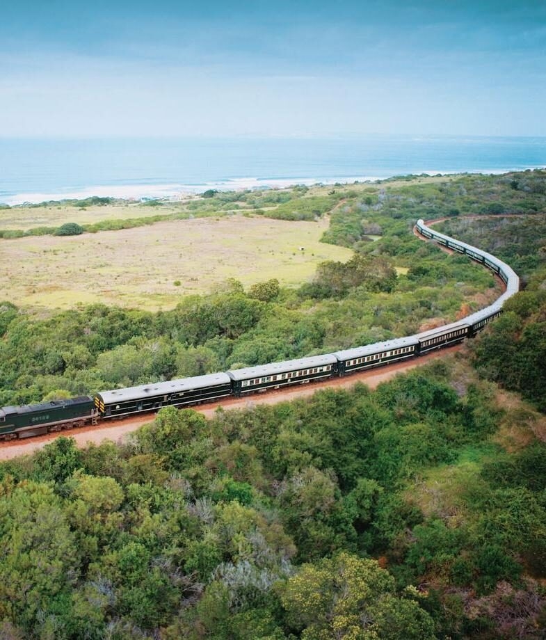 Travel along Africa’s coastline aboard Rovos Rail, and unwind with an evening wine tasting in a vineyard set at the foot of the mountains in South Africa.