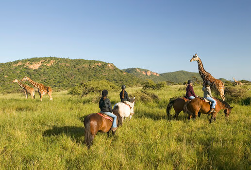 Go on game drives in the Maasai Mara, horse riding safaris in the Laikipia Plateau, or join the Warrior Academy at Saruni Samburu