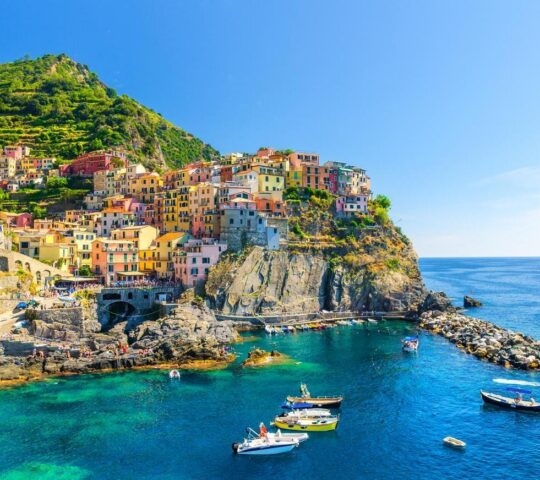 Colourful cliffside village in Cinque Terre
