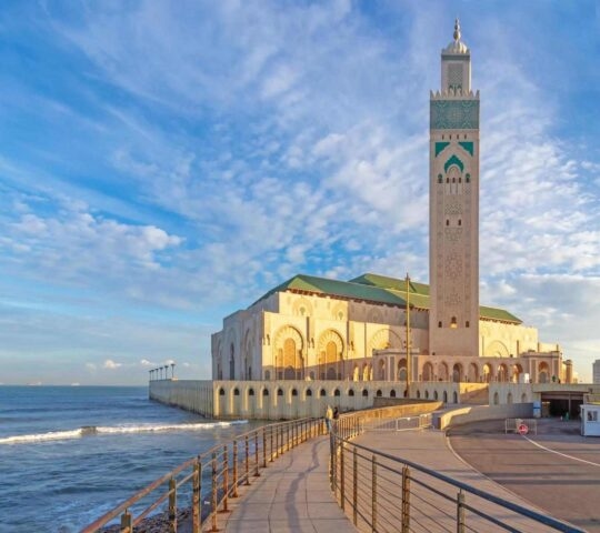 The Hassan II mosque in Casablanca, Morocco