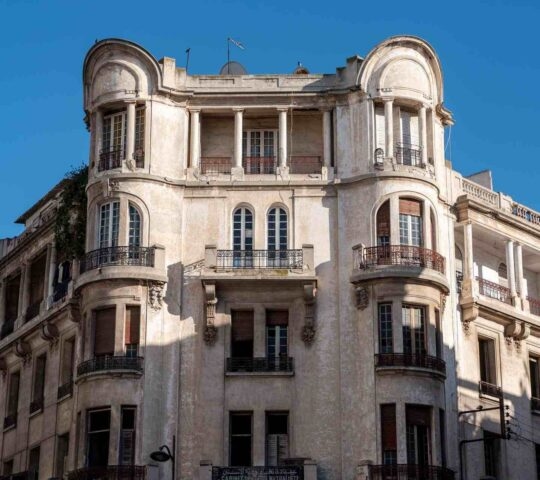 An Art Deco style building in Casablanca, Morocco
