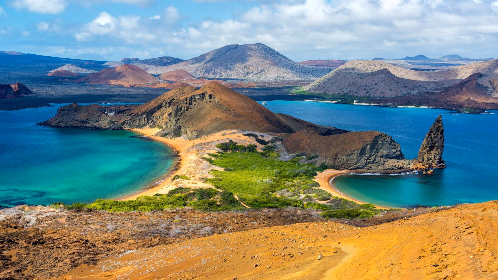 View from Bartolome Island in the Galapagos