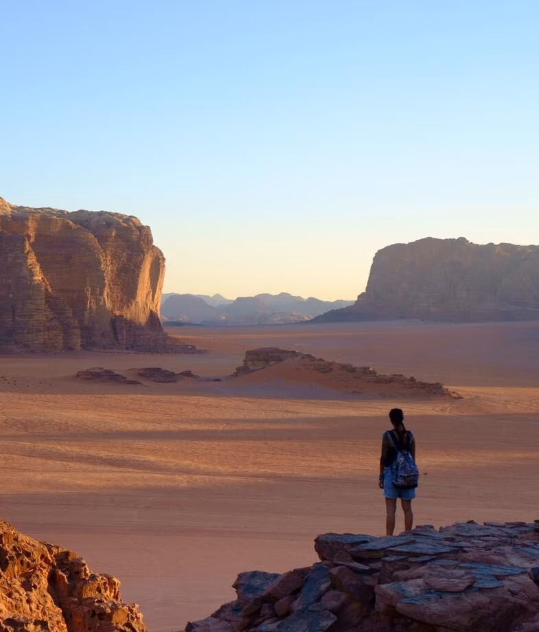 Hike through Wadi Rum or discover desert oases in the Egyptian Sahara