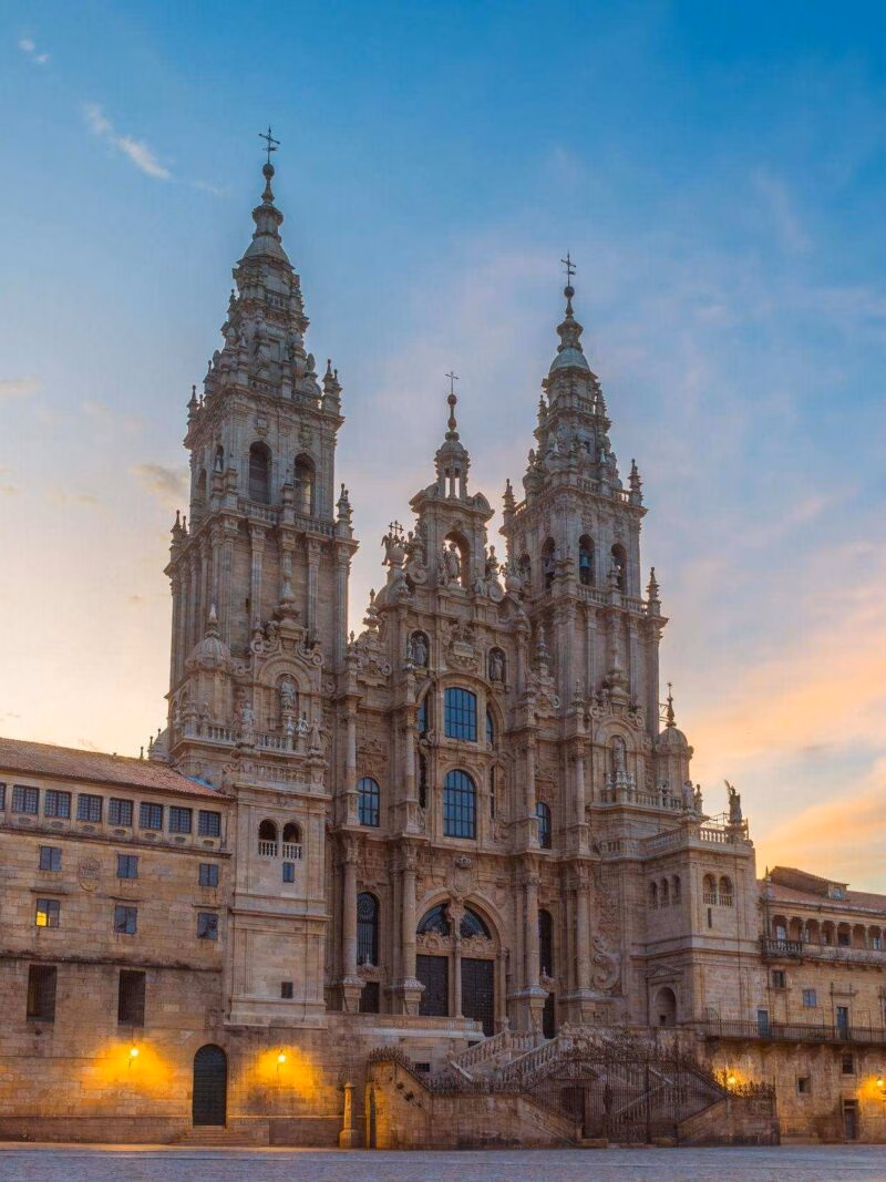 Santiago de Compostela Cathedral at sunrise