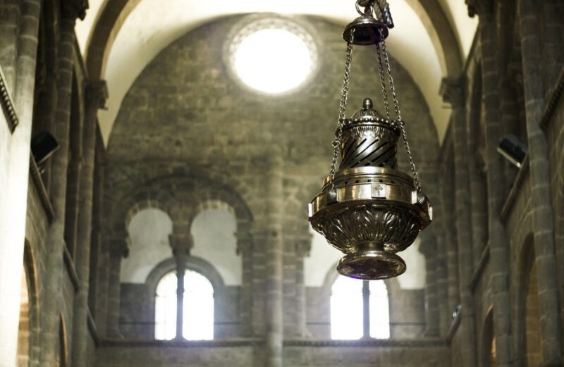 The incense holder in the Santiago de Compostela cathedral