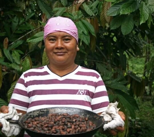 A woman from the indigenous BriBri community in Costa Rica