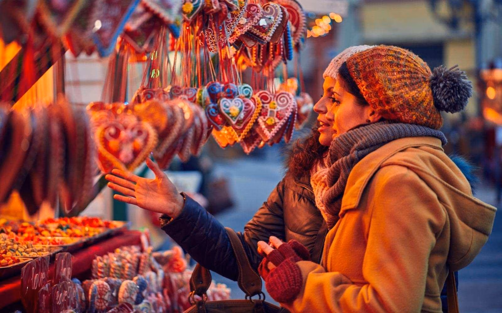 At Christmas markets, discover seasonal treats like gingerbread and roasted chestnuts.