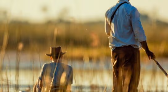 Safari by boat in the Okavango Delta preview image