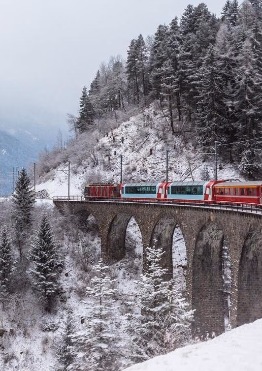 Bake traditional Christmas cookies, visit festive markets and ride the Glacier Express through the Swiss mountains.