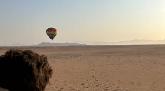 Watch the sunrise from a hot air balloon preview image