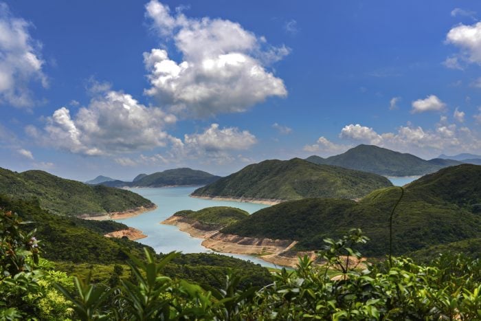 A panoramic view of Sai Kung Country Park.