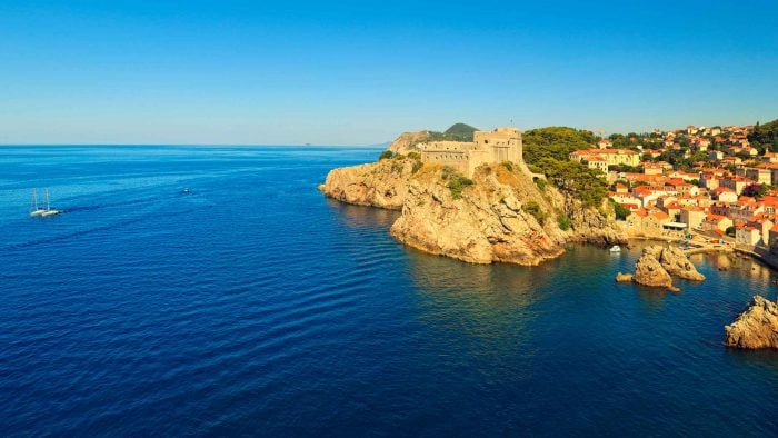 Dubrovnik City and Sea Panorama