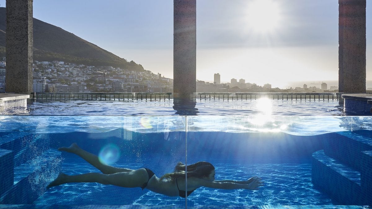 The pool at The Silo, V&A Waterfront, Cape Town, SOuth Africa