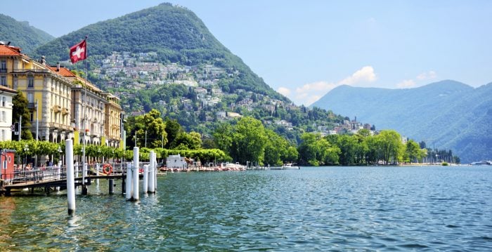 Lugano lake, Switzerland