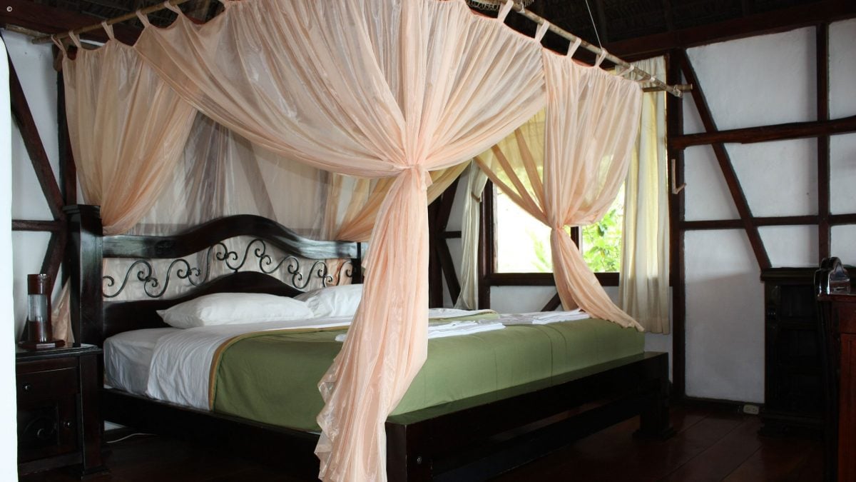 Bedroom interior, Napo Wildlife Centre, Ecuador, The Amazon