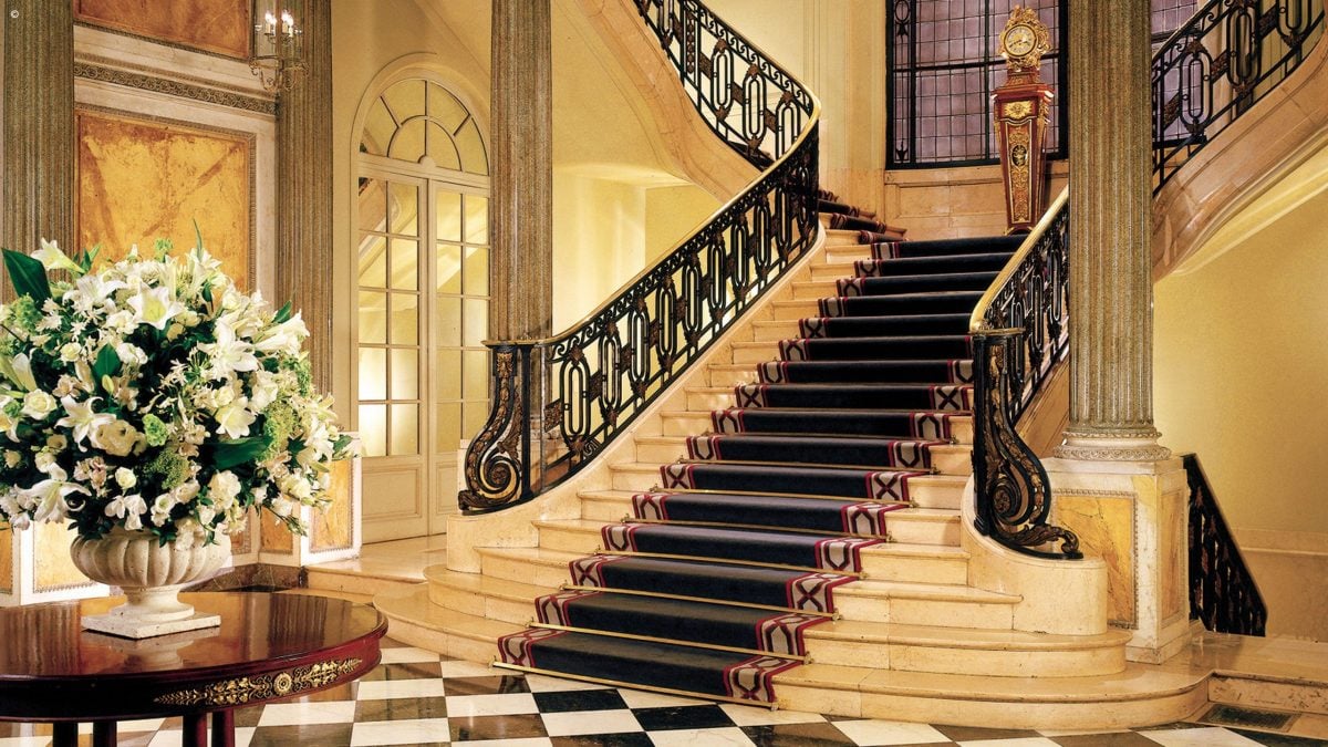 Grand staircase at the Four Seasons Buenos Aires, Argentina