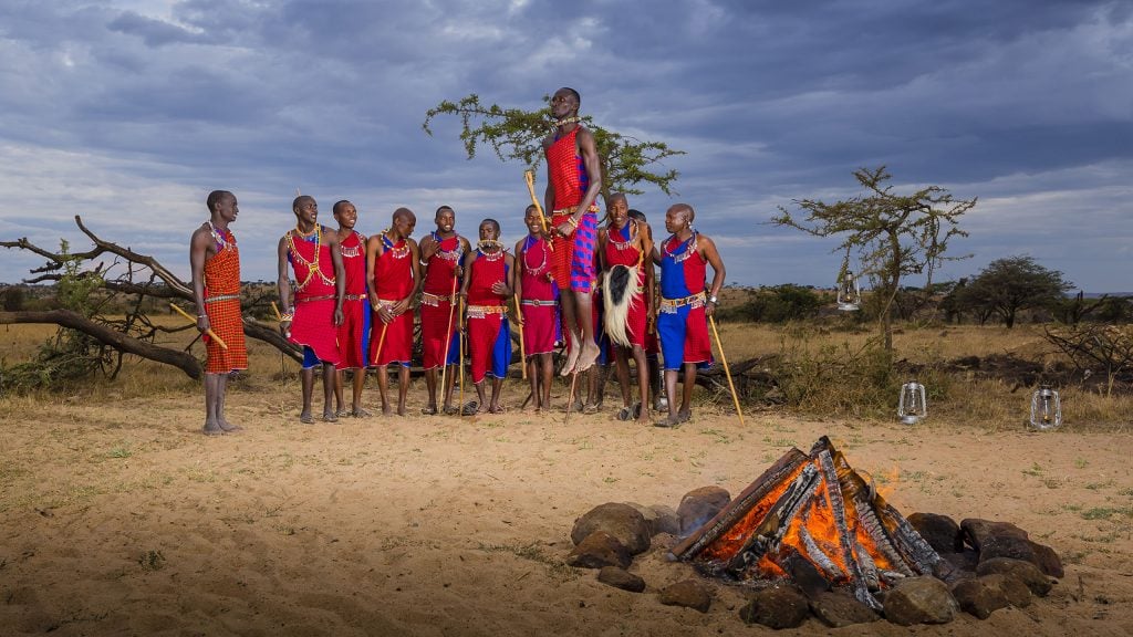 Maasai Tribe dancing, Kenya.