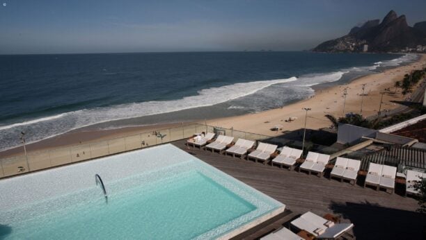 The pool at Fasano Rio, Rio de Janeiro, Brazil