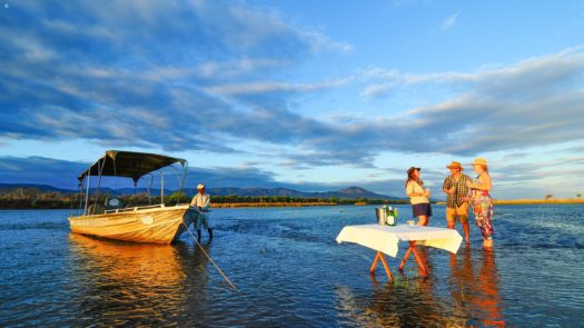 Drinks on the river Zambia