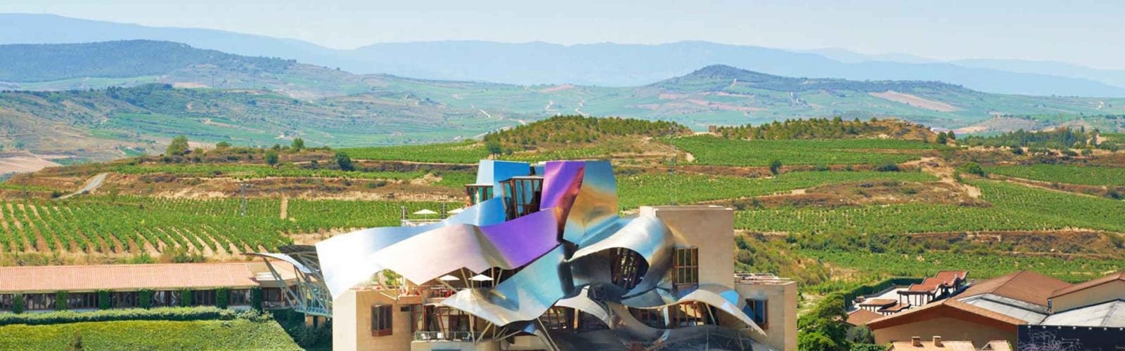 Exterior view, Hotel Marques de Riscal, La Rioja, Spain