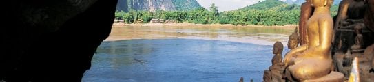 The Pak Ou caves, Luang Prabang, Mekong River, Laos