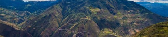 Mountainous Landscape in Chachapoyas, Peru