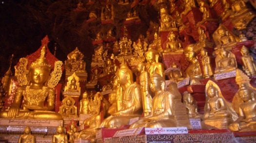 Thousand Buddha Statues in Pindya Cave, Myanmar