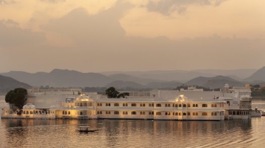 Lake Palace, Udaipur, India, at sunset