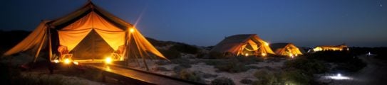 tents at night sal salis north west australia