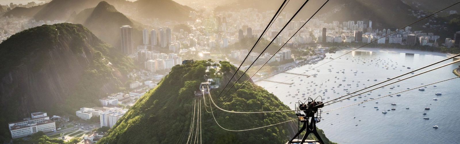 View from the Sugarloaf cable car, Rio de Janeiro