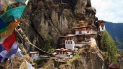 Paro Taktsang temple on the cliff face of Tiger's Nest