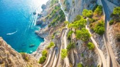 Roads along the Capri Coast