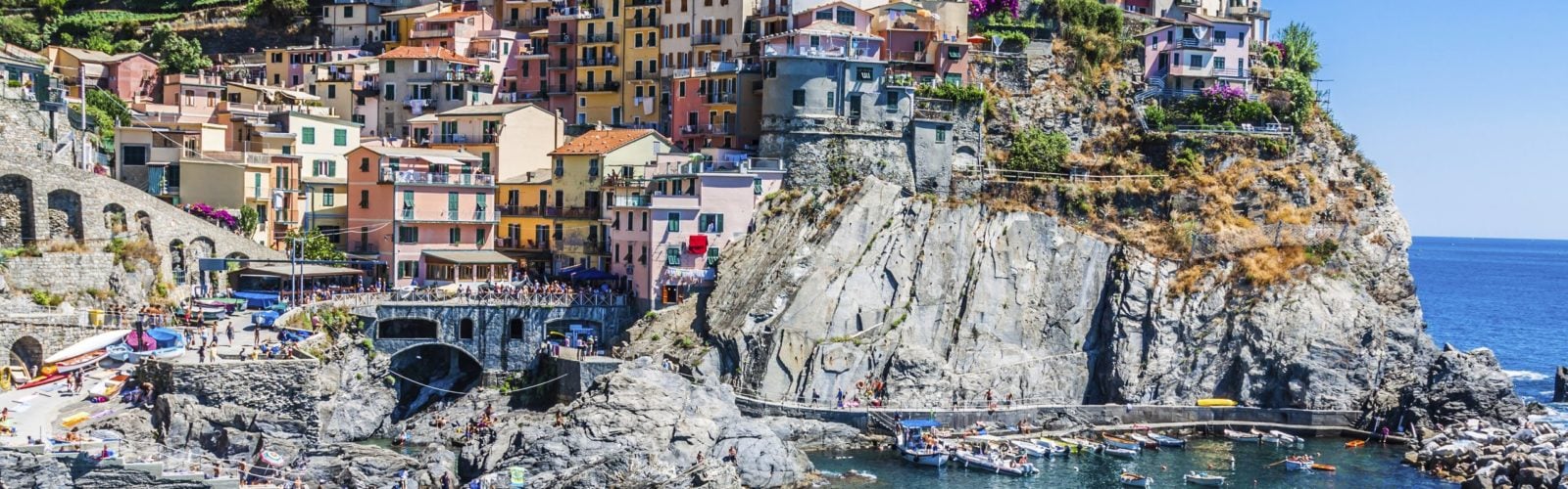 Colourful Italian coastal town