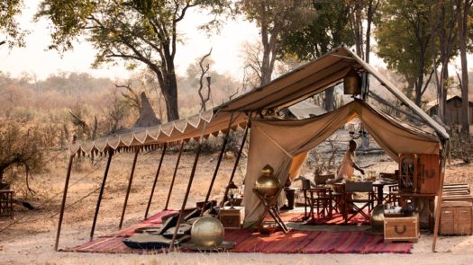 Tent exterior, Selinda Explorers Camp, Botswana
