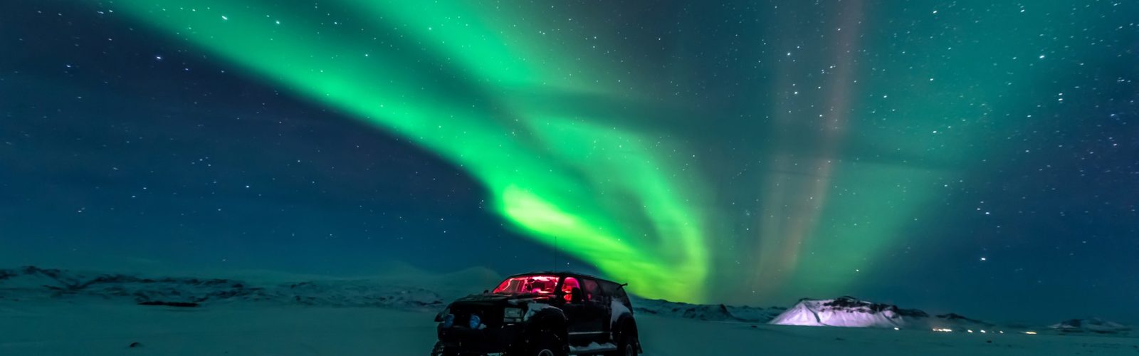 Northern Lights Iceland Jeep